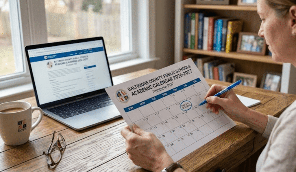Baltimore County Public Schools Calendar 2026-2027 Printable PDF