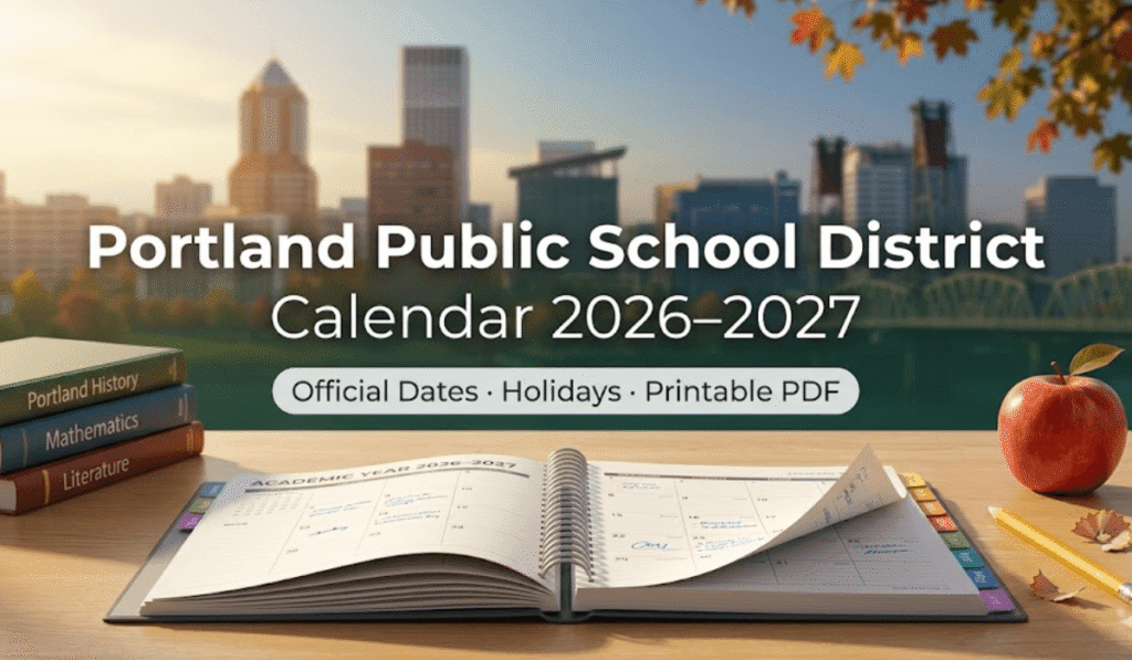 Portland Public School District Calendar 2026-2027 | Printable PDF