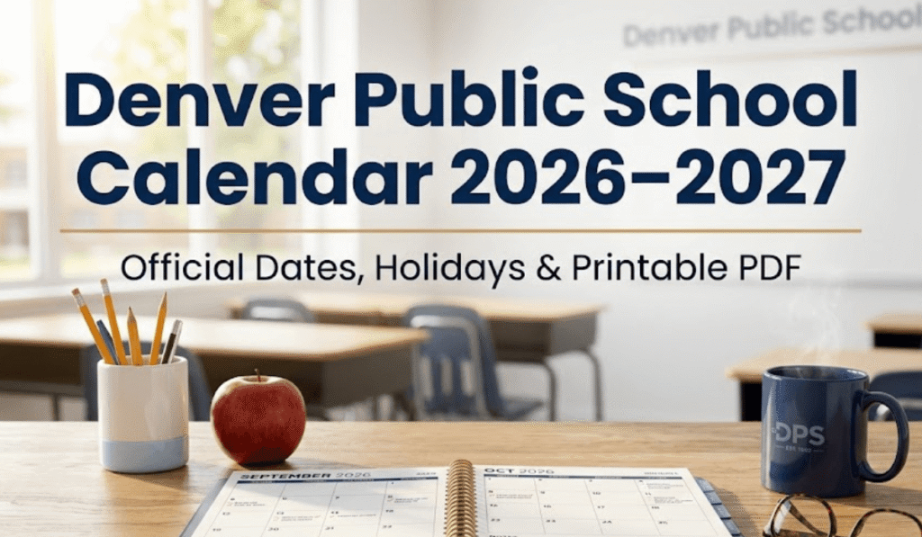 Denver Public School Calendar 2026-2027 | Printable PDF