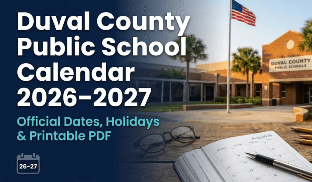 Duval County Public School Calendar 2026-2027 | Printable PDF