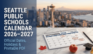 Seattle Public School Calendar 2026-2027 | Printable PDF