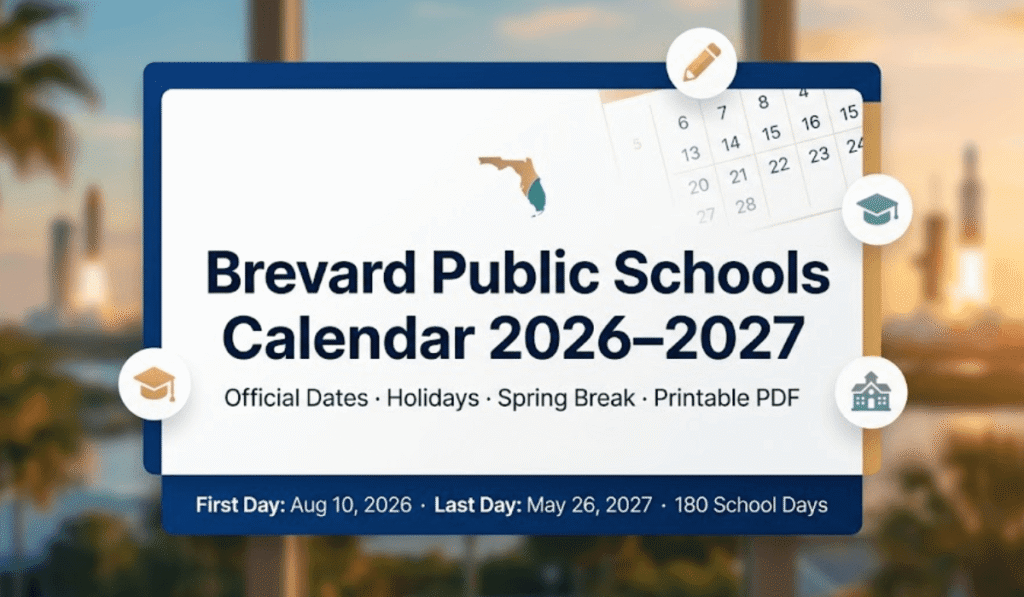 Brevard Public School District Calendar 2026–2027 | Printable PDF