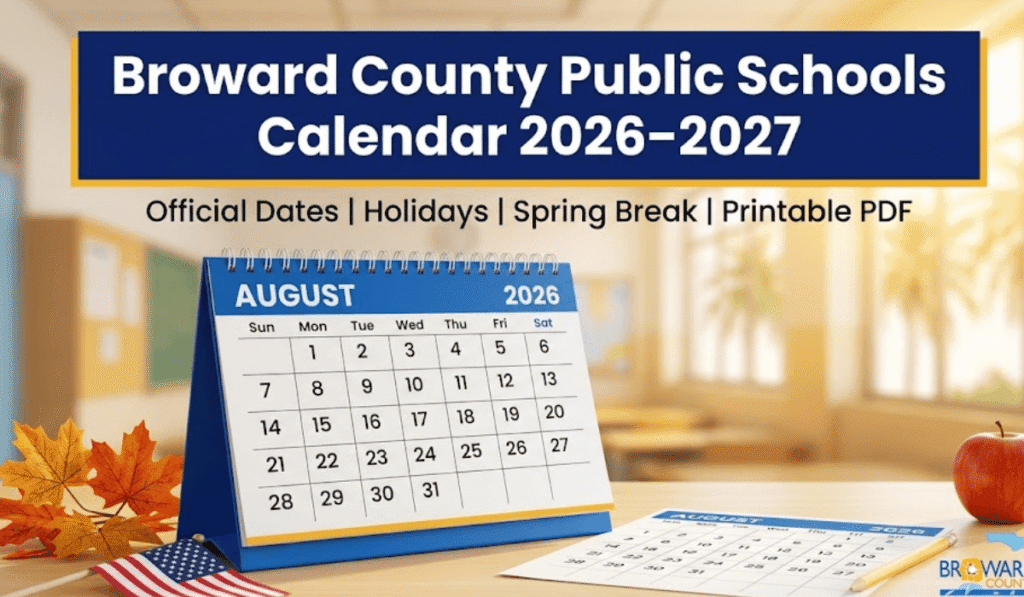 Broward County Public School District Calendar 2026–2027 | Printable PDF