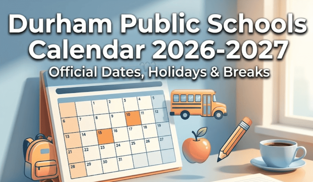 Durham Public School District Calendar 2026-2027 | Printable PDF