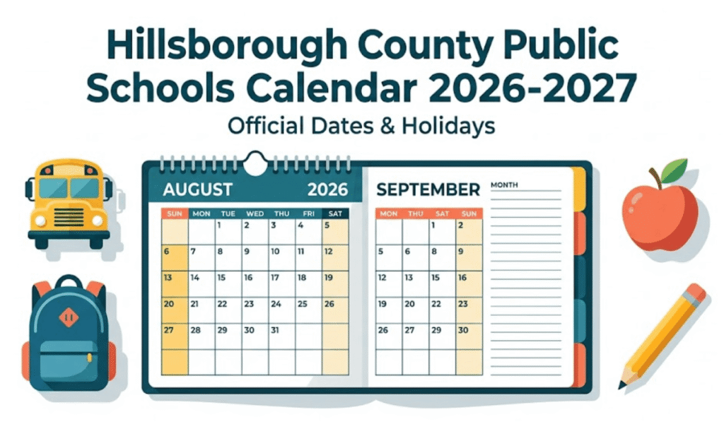 Hillsborough County Public School Calendar 2026-2027 | Printable PDF