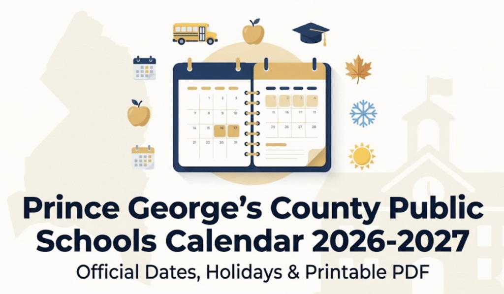Prince George's County Public Schools Calendar 2026-2027 | Printable PDF