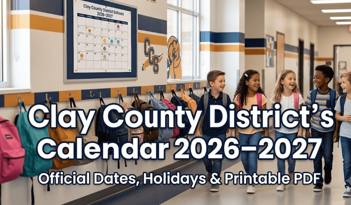 Clay County District Schools Calendar 2026-2027 | Printable PDF