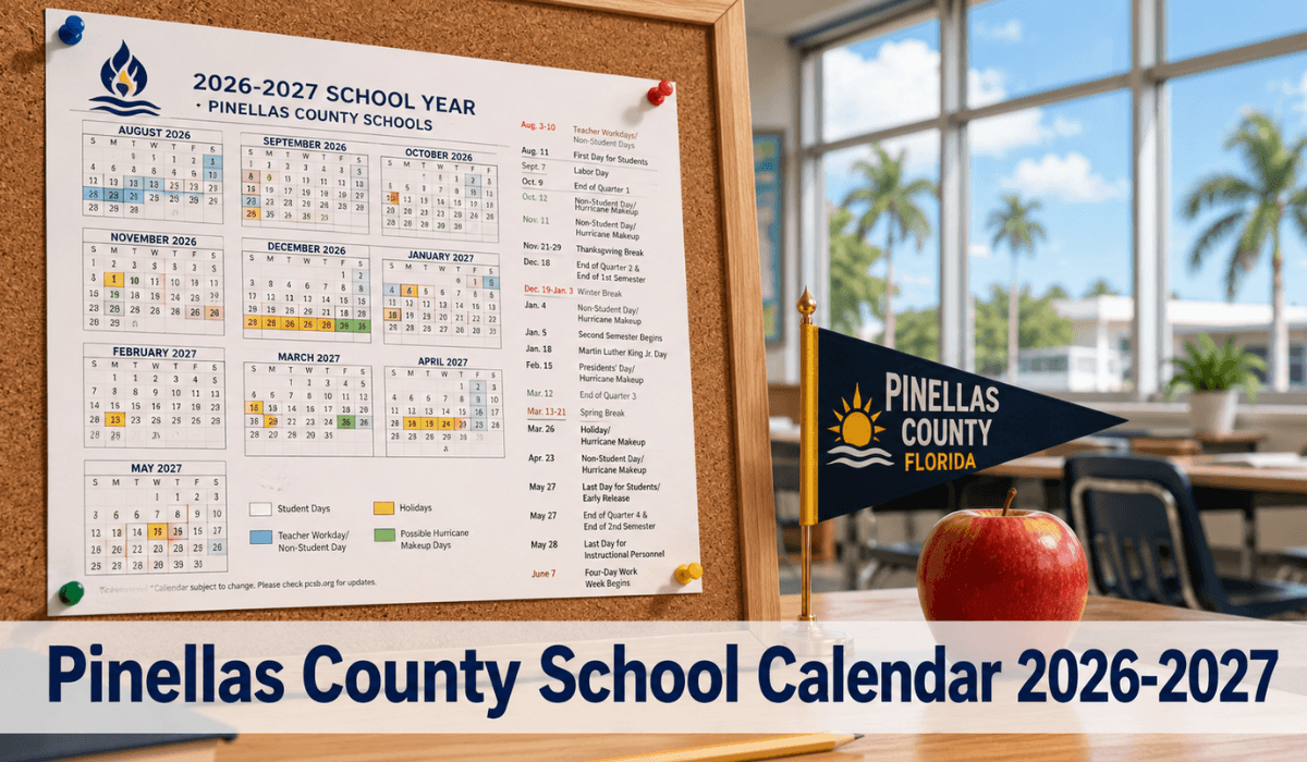 Pinellas County School Calendar 2026-2027 | Printable PDF
