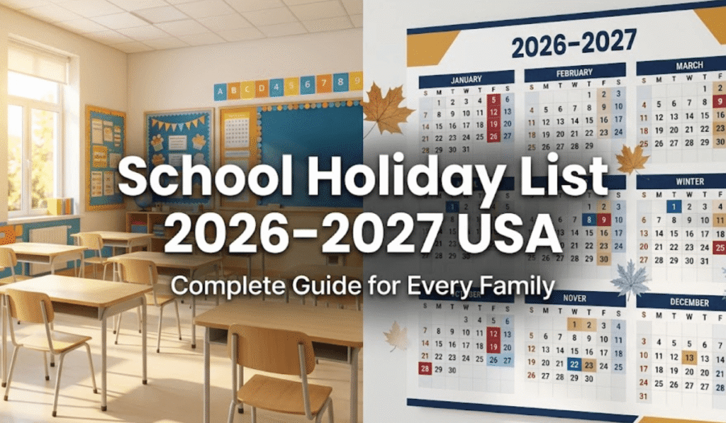 School Holiday List 2026–2027 USA: Complete Guide for Every Family