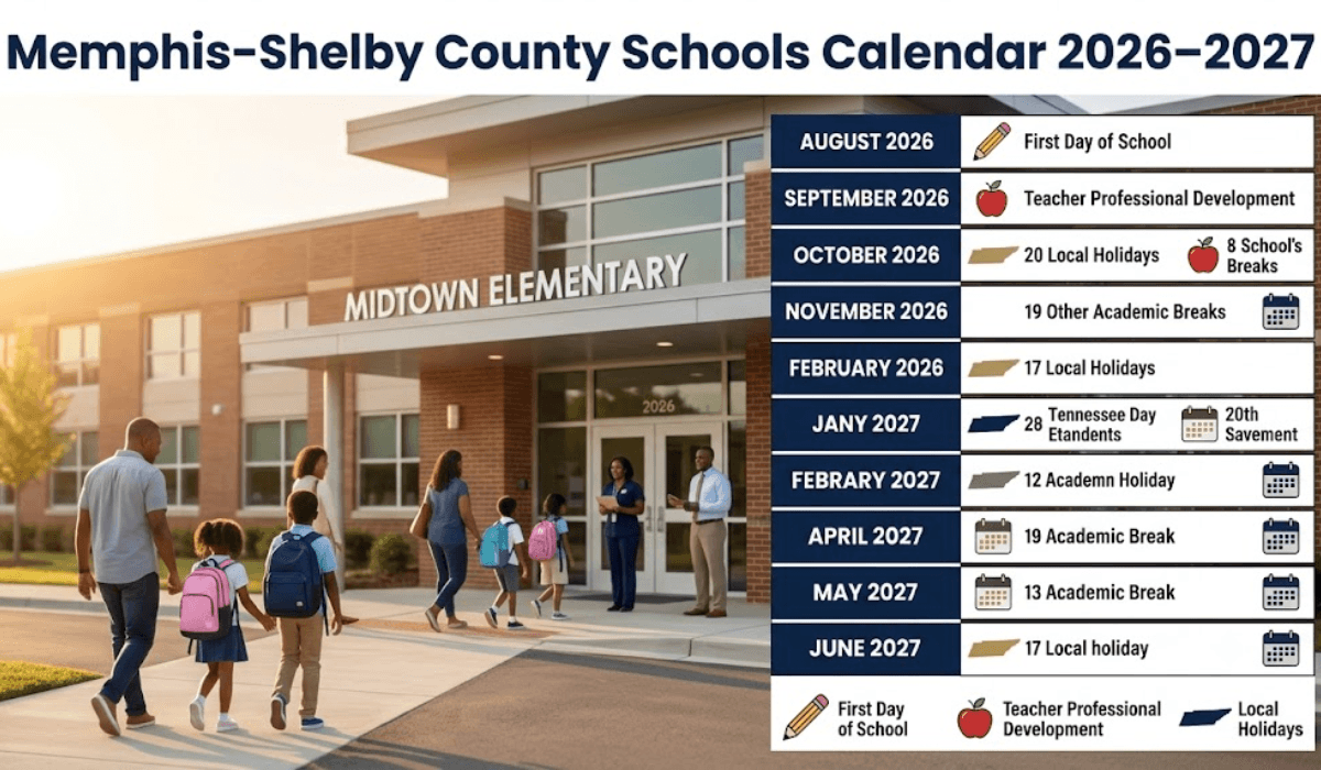 Memphis-Shelby County Schools Calendar 2026-2027 | Printable PDF