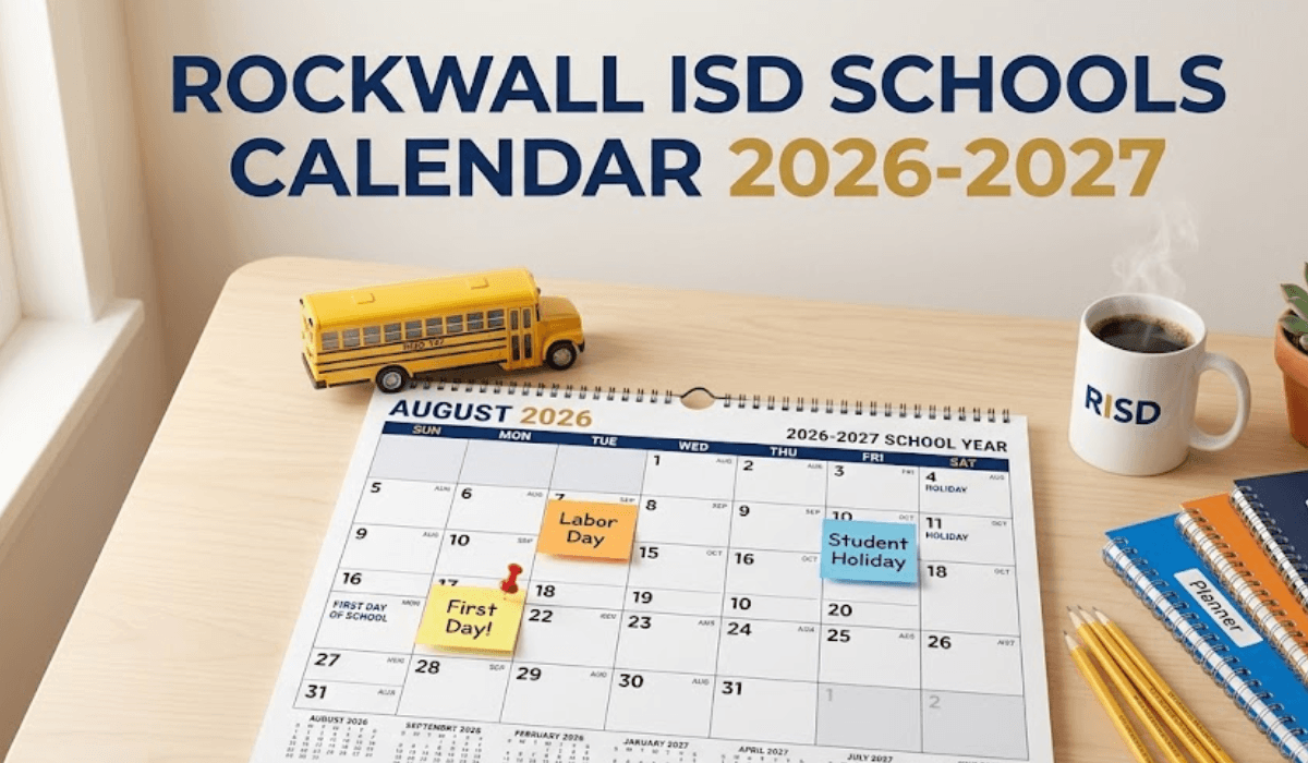 Rockwall ISD Schools Calendar 2026-2027 | Printable PDF