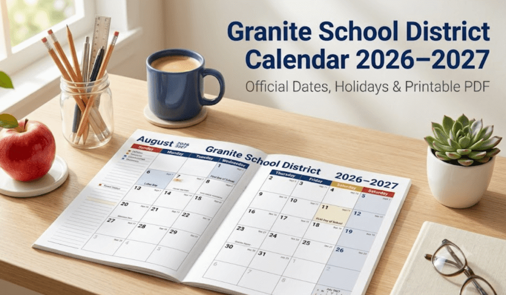 Granite School District Calendar 2026–2027 | Printable PDF
