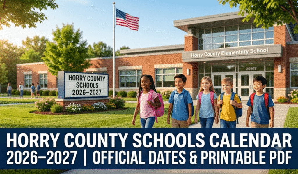 Horry County Schools Calendar 2026-2027 | Printable PDF