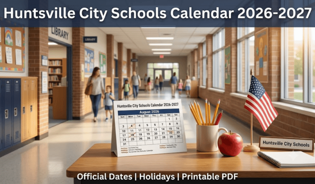 Huntsville City Schools Calendar 2026-27 | Printable PDF