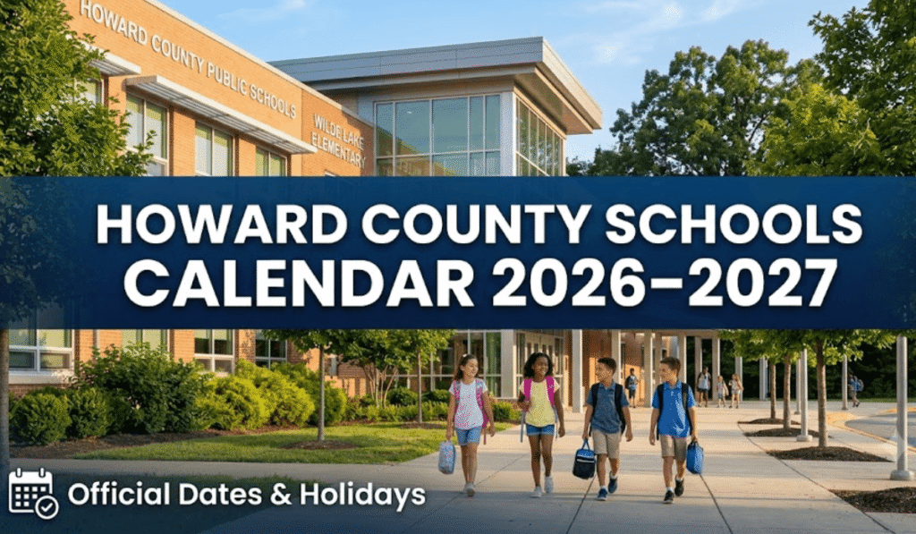 Howard County Schools Calendar 2026-2027 | Printable PDF