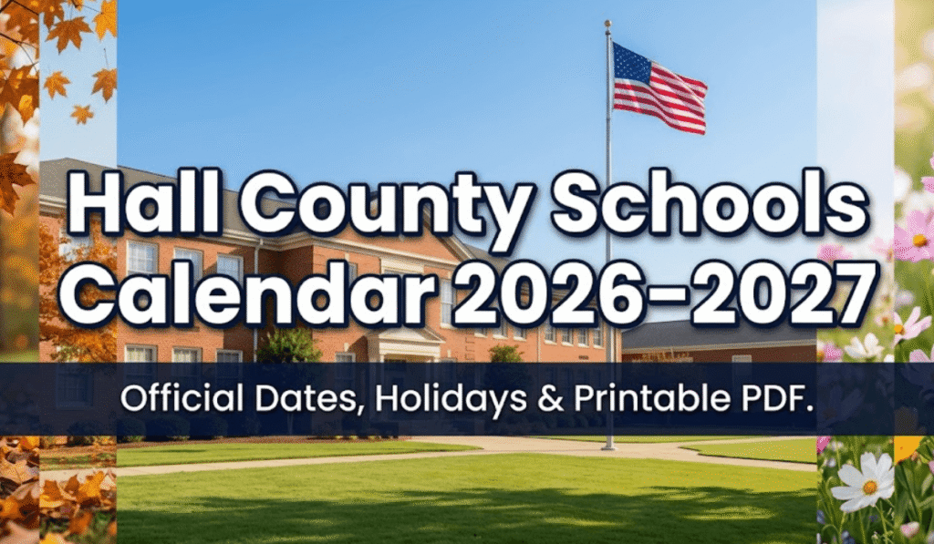 Hall County Schools Calendar 2026-2027 | Printable PDF