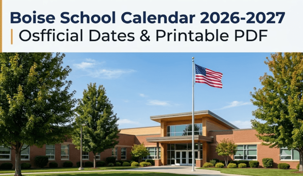 Boise School Calendar 2026-2027 | Printable PDF
