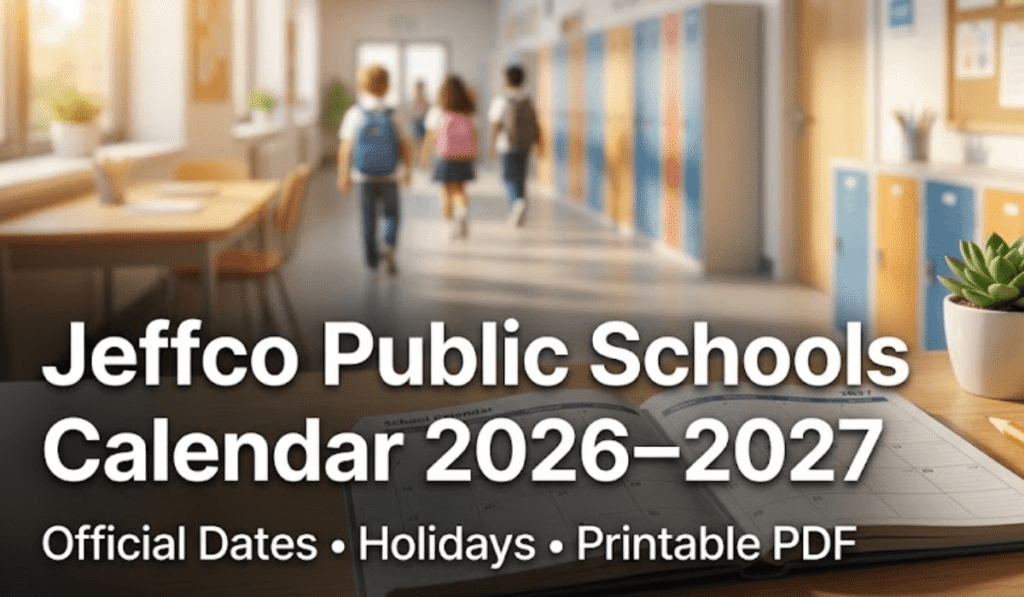 Jeffco Public Schools Calendar 2026-2027 | Printable PDF