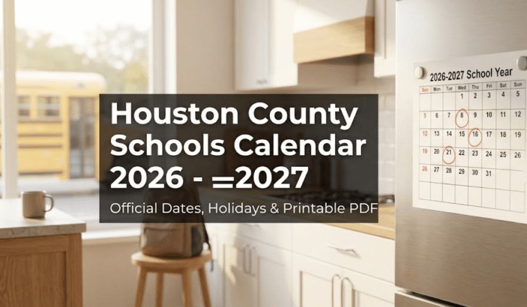 Houston County Schools Calendar 2026-2027 | Printable PDF