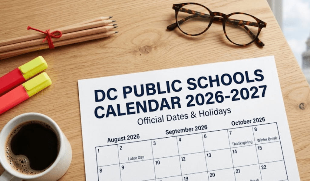 DC Public Schools Calendar 2026-2027 | Printable PDF