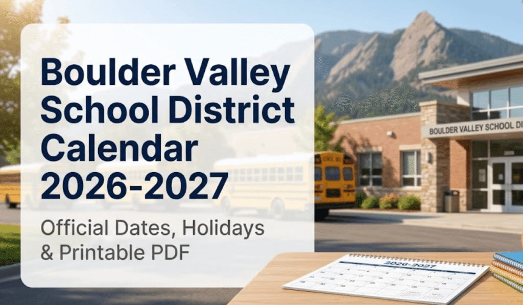 Boulder Valley School District Calendar 2026-2027 | Printable PDF