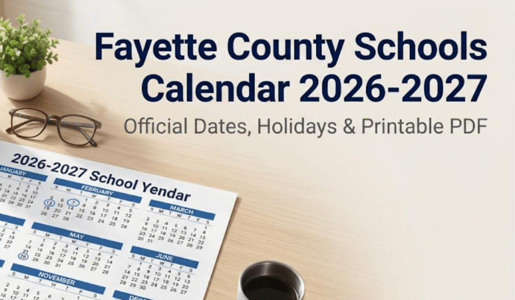 Fayette County Schools Calendar 2026-2027 | Printable PDF
