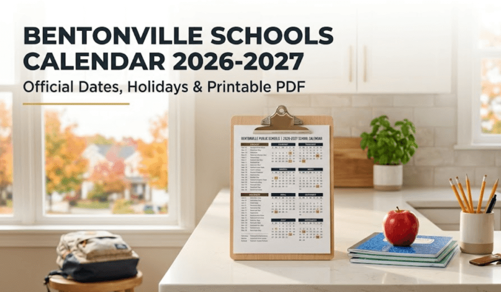 Bentonville Schools Calendar 2026-2027 | Printable PDF