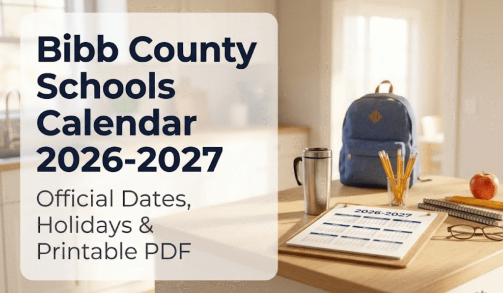 Bibb County Schools Calendar 2026-2027 | Printable PDF