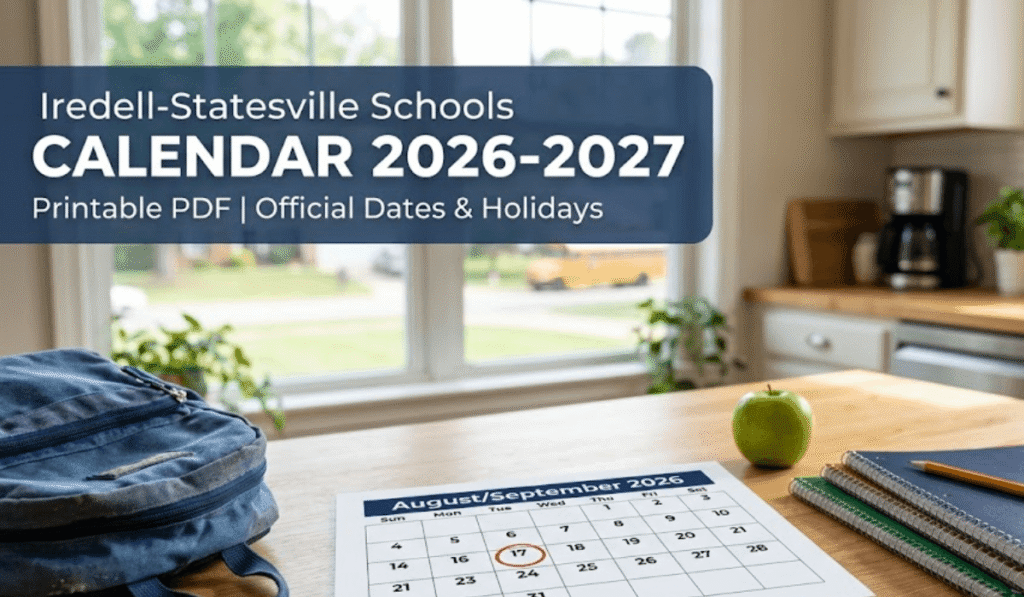 Iredell-Statesville Schools Calendar 2026-2027 | Printable PDF