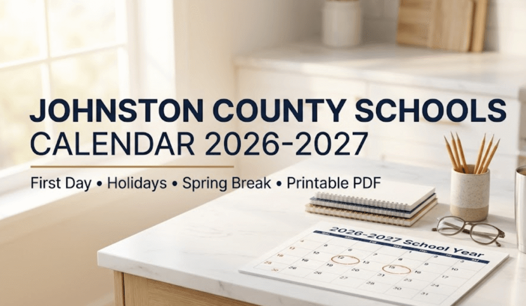 Johnston County Public Schools Calendar 2026-2027 | Printable PDF