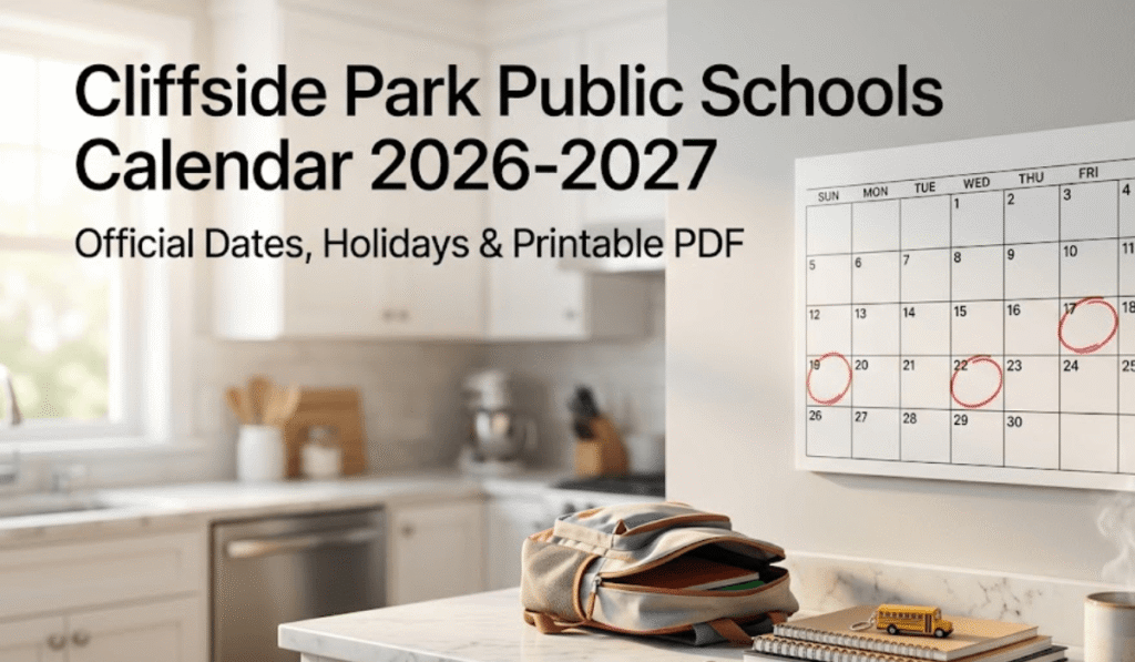 Cliffside Park Public Schools Calendar 2026-2027 | Printable PDF