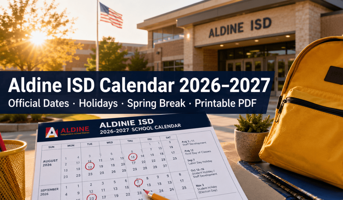 Aldine Isd Calendar 2027 2028