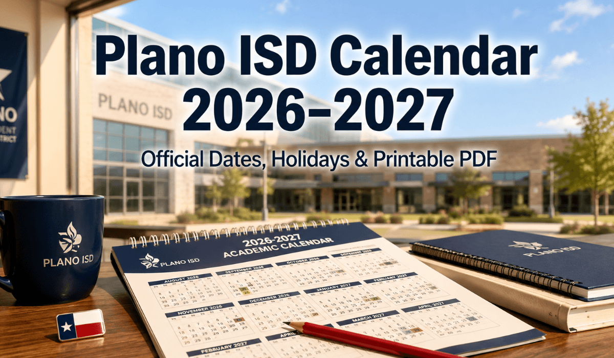 Plano ISD Calendar 2026-2027 | Printable PDF