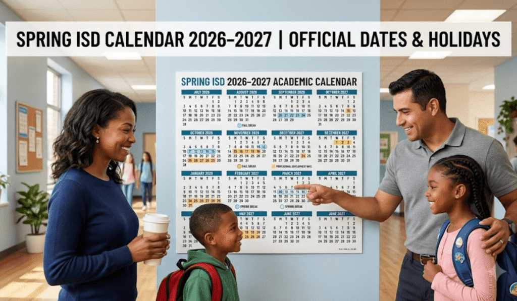 Spring ISD Calendar 2026–2027 | Printable PDF