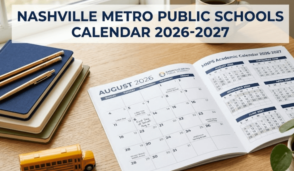 Nashville Metro Public Schools Calendar 26-27 | Printable PDF