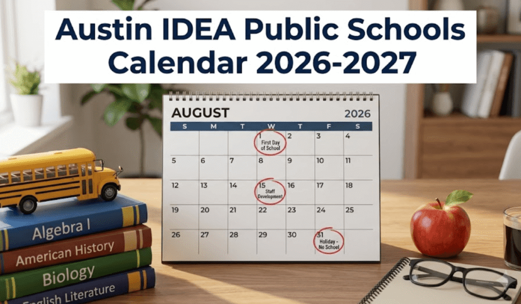 Austin Idea Public Schools Calendar 26-27 | Printable PDF
