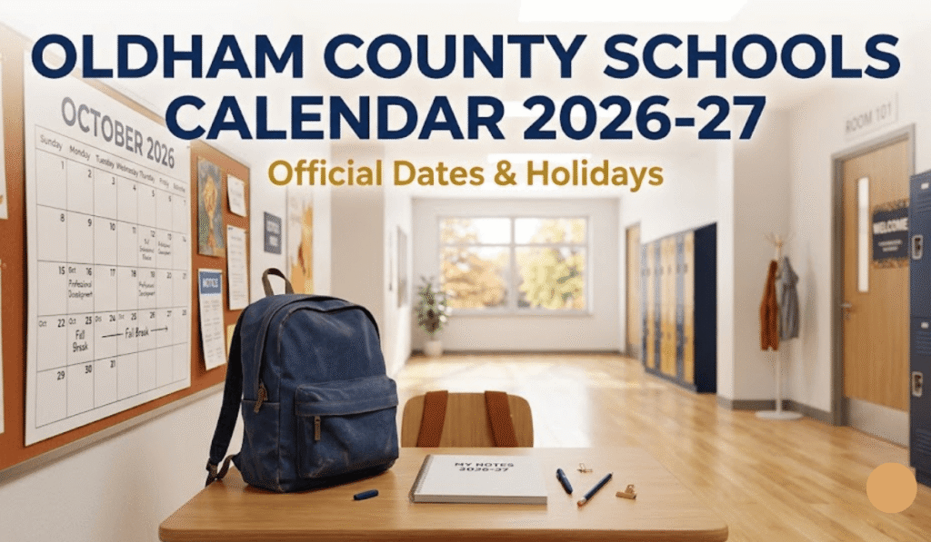 Oldham County Schools Calendar 2026-27 | Printable PDF