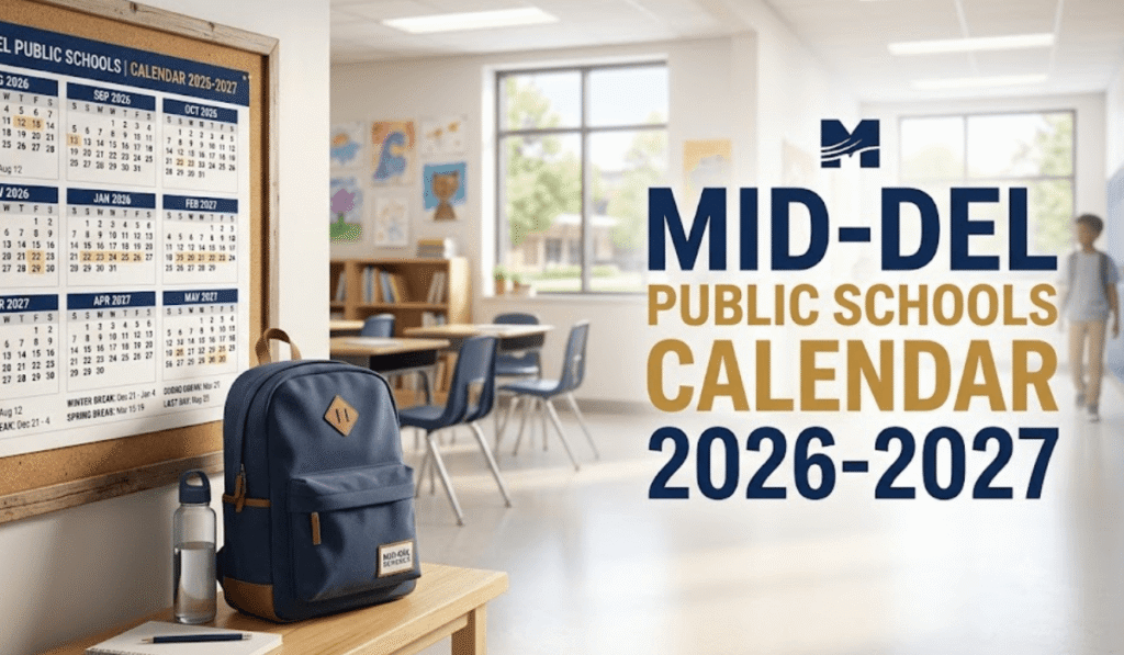 Mid-Del Public Schools (Midwest City) Calendar 2026-2027 | Printable PDF