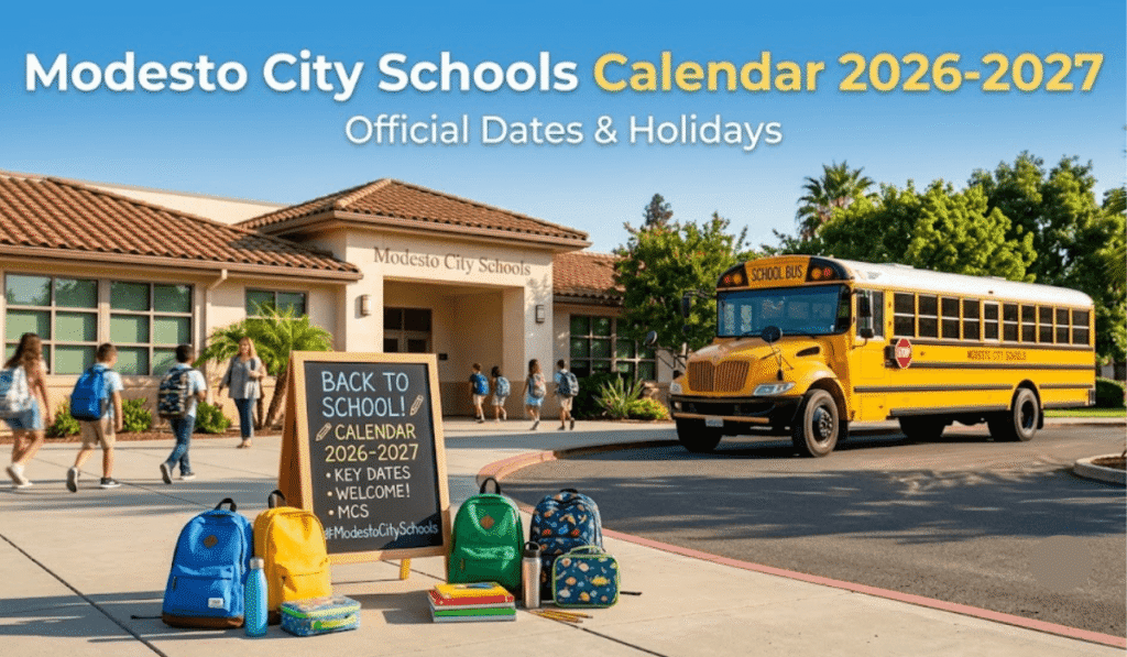 Modesto City Schools Calendar 2026-2027 | Printable PDF
