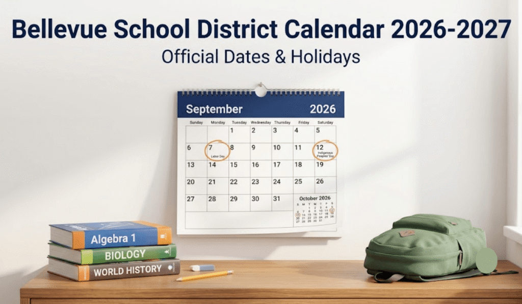 Bellevue School District Calendar 2026-2027 | Printable PDF