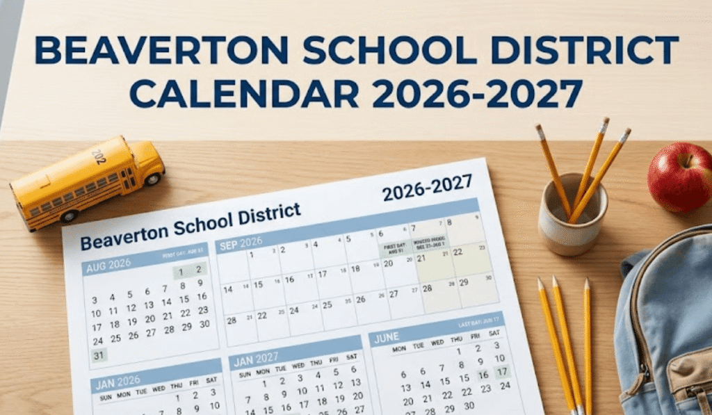 Beaverton School District Calendar 26-27 | Printable PDF