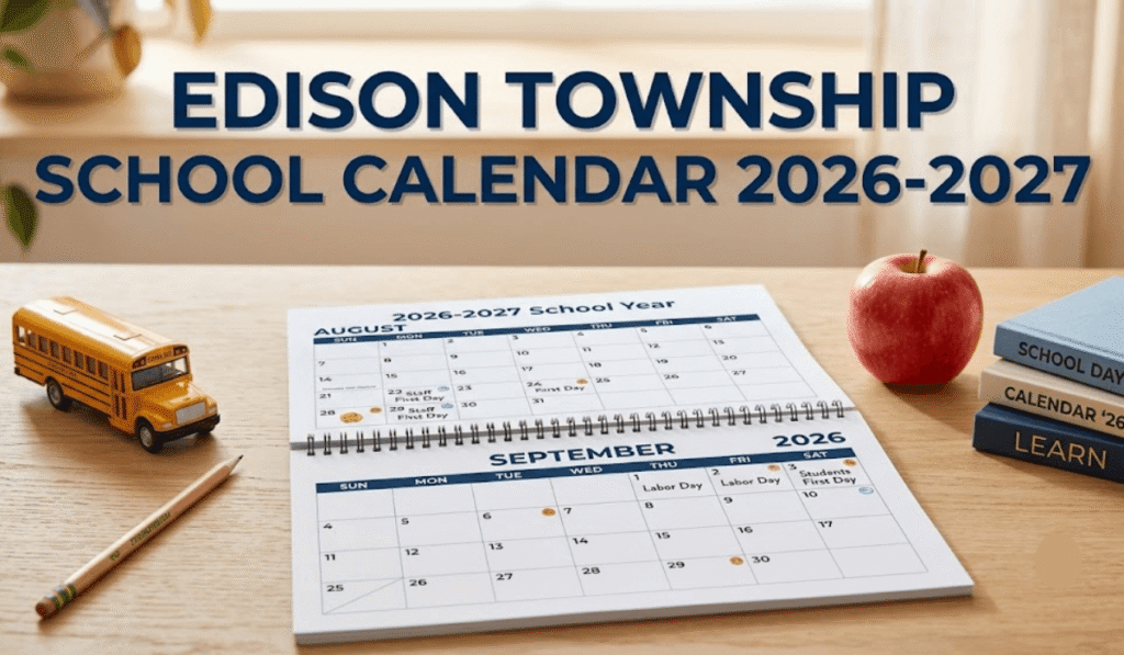 Edison Township School Calendar 2026-2027 | Printable PDF