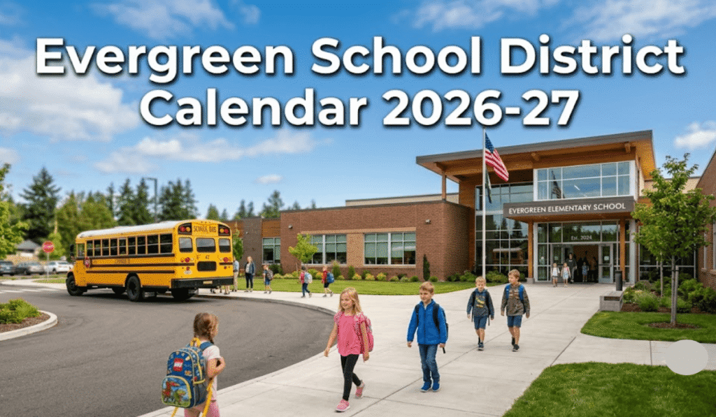 Evergreen School District Calendar 2026-2027 | Printable PDF