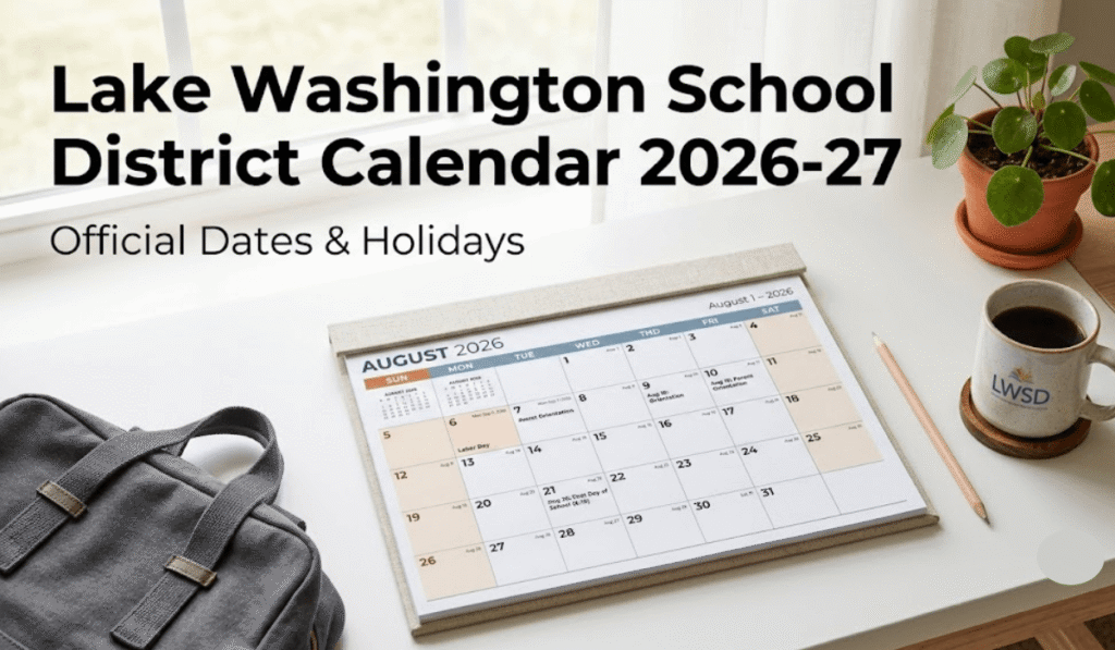 Lake Washington School District Calendar 2026-2027 | Printable PDF