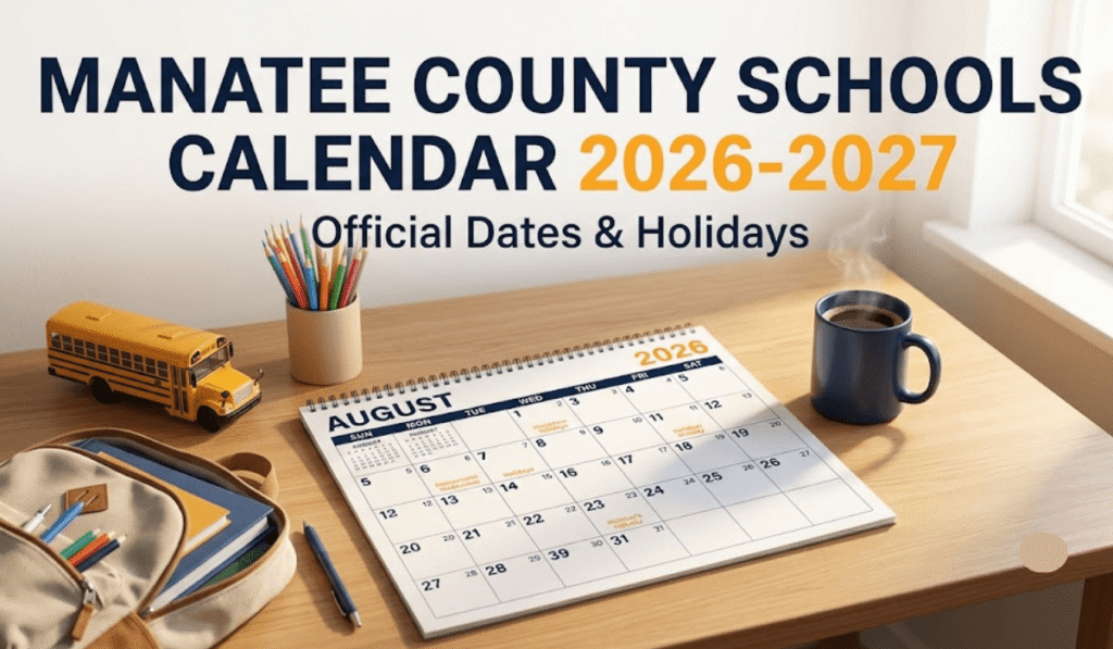 Manatee County Schools Calendar 26-27 | Printable PDF