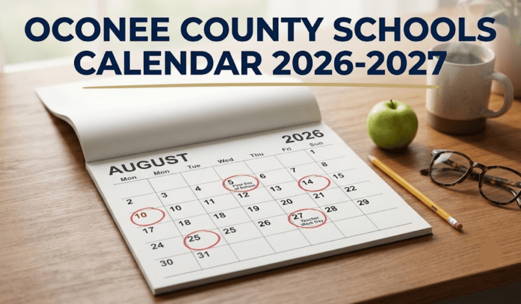 Oconee County Schools Calendar 2026-2027 | Printable PDF