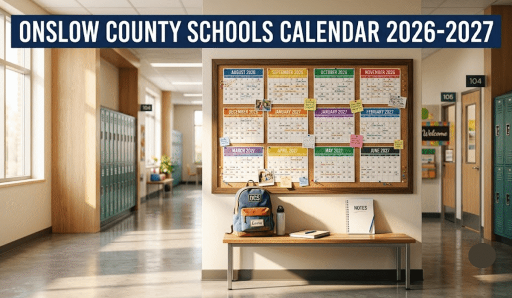 Onslow County Schools Calendar 2026-2027 | Printable PDF