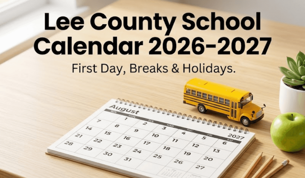 Lee County School Calendar 2026-2027 | Printable PDF