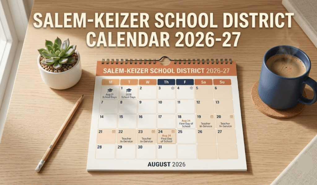 Salem-Keizer School District Calendar 2026-2027 | Printable PDF