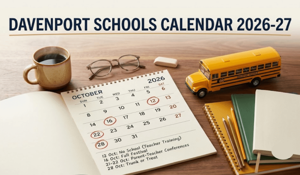 Davenport Schools Calendar 2026-2027 | Printable PDF